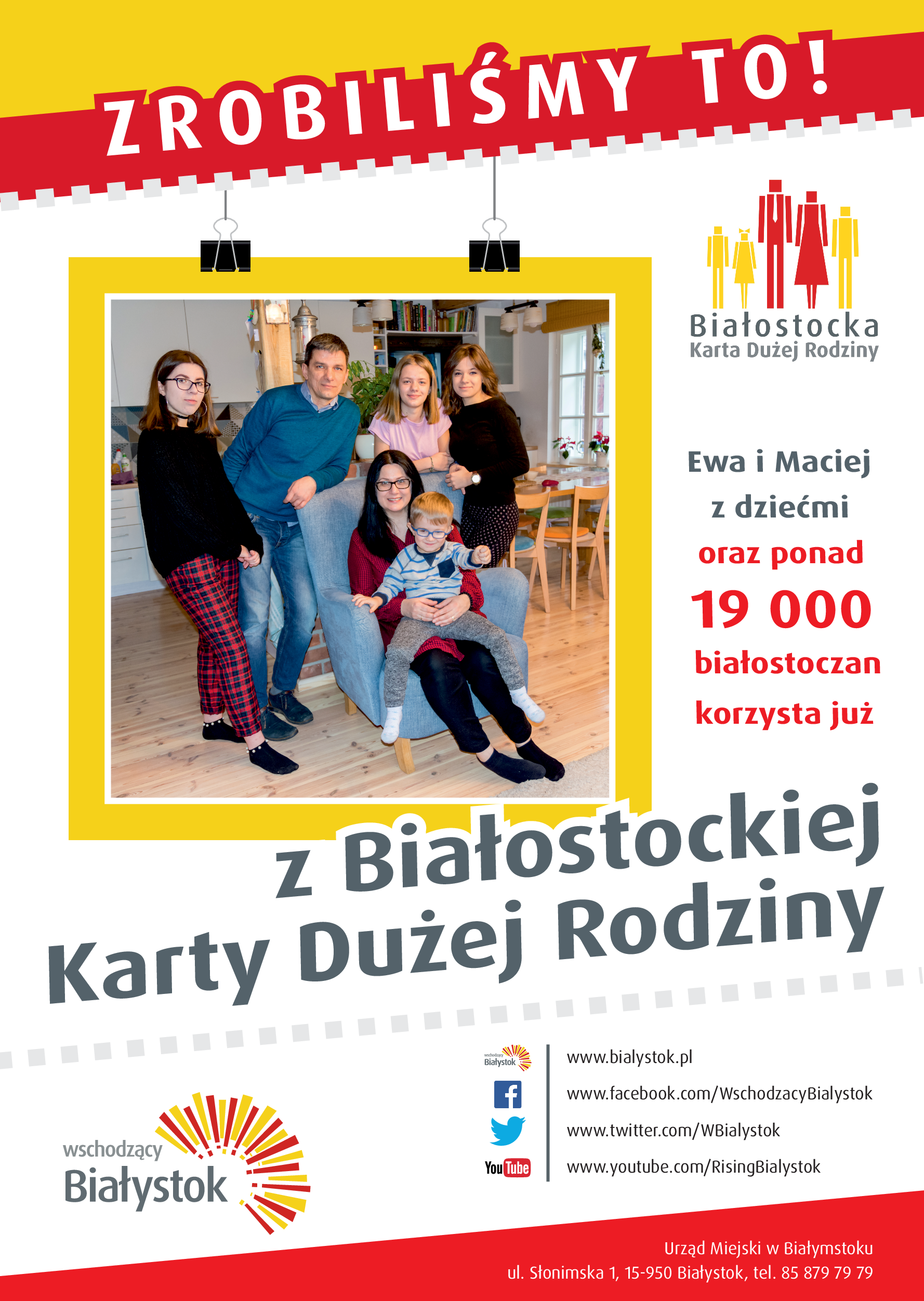 Plakat Białostocka Karta Dużej Rodziny