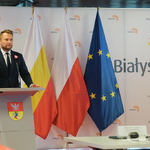 Poseł Krzysztof Truskolaski zabiera głos na sesji Rady Miasta