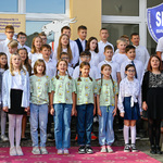 Uczniowie Szkoły Podstawowej nr 11 podczas występu muzycznego