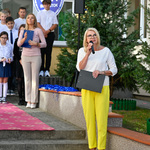 Dyrektorka Szkoły Podstawowej Nr 11 pani Bożena Jolanta Chodyniecka zabiera głos podczas wydarzenia
