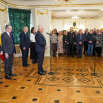 Prezydent Tadeusz Truskolaski przemawia na pożegnaniu zastępcy prezydenta Adama Musiuka