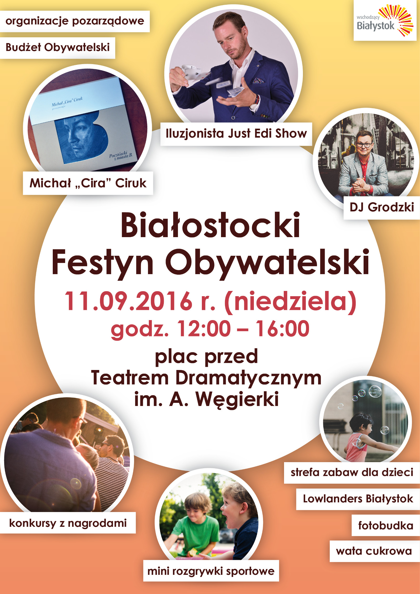 Plakat Białostocki Festyn Obywatelski