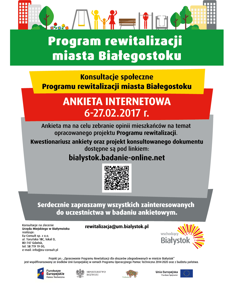 Plakat Ankieta internetowa programu rewitalizacji