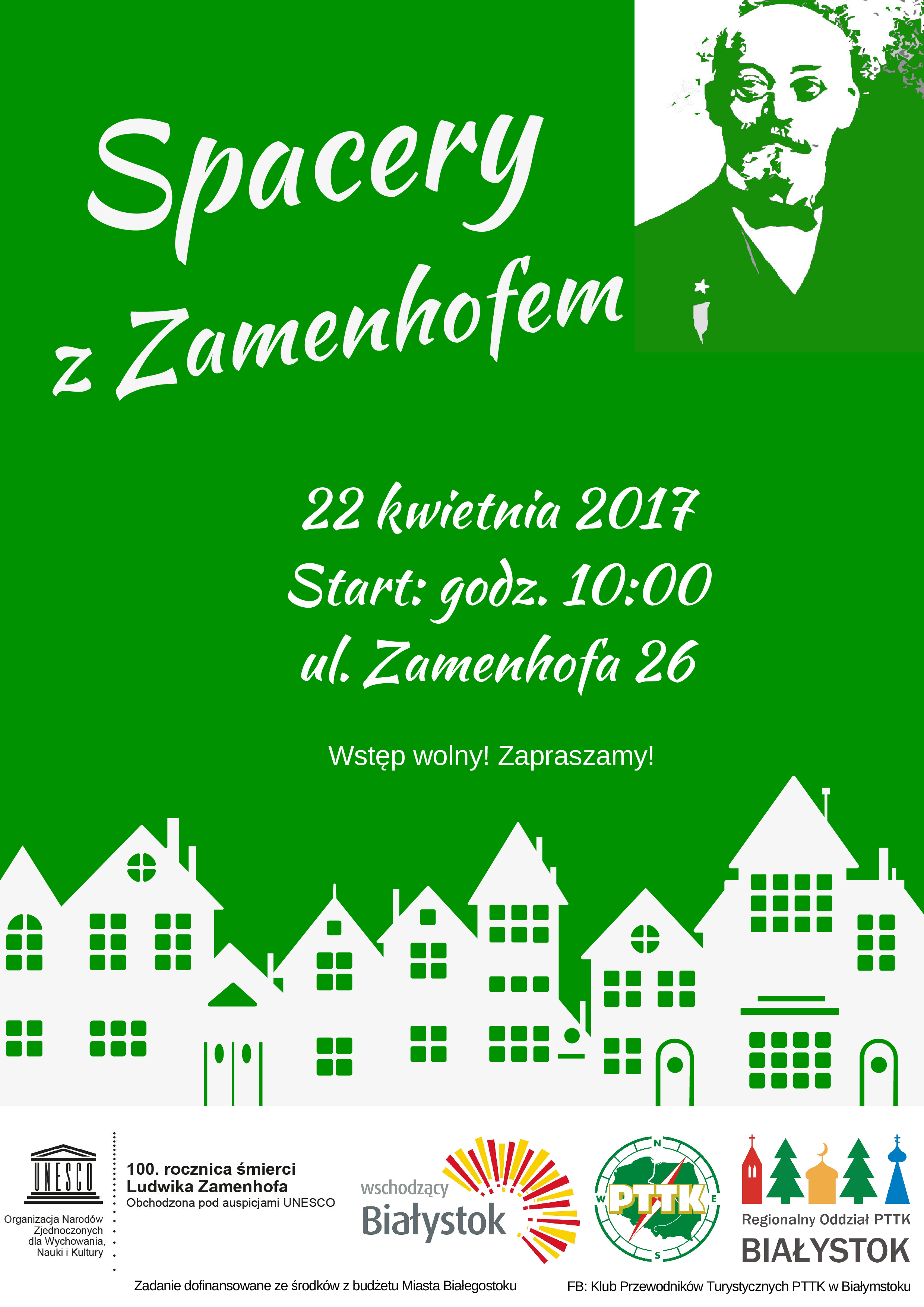 Plakat Spacery z Zamenhofem