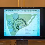 na monitorze wyświetlony projekt sadu miejskiego