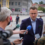 Konferencja prasowa wypowiedź Zastępcy prezydenta Rafała Rudnickiego