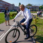 Prezydent Miasta Białegostoku Tadeusz Truskolaski na rowerze