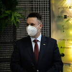 Zastępca Prezydenta Miasta Białegostoku Przemysław Tuchliński podczas konferencji