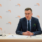 Zastępca prezydenta Rafał Rudnicki podczas konferencji