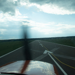 Pas startowy widziany z kokpitu samolotu