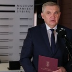 Prezydent Tadeusz Truskolaski podczas wystąpienia na konferencji