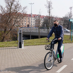 Zastępca prezydenta Rafał Rudnicki na rowerze BiKeR