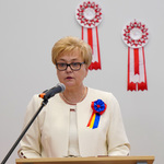 Dyrektor Centrum Kształcenia Ustawicznego pani Bożena Krasnodębska przemawia do mikrofonu