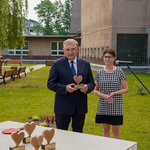 Prezydent Tadeusz Truskolaski i dyrektorka placówki