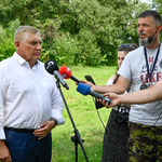 Prezydent Miasta Tadeusz Truskolaski odpowiada na pytania dziennikarzy