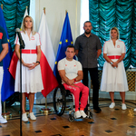 Sportowcy na spotkaniu z zastępcą prezydenta Przemysławem Tuchlińskim