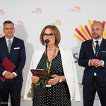 Dyrektor Białostockiego Ośrodka Kultury Grażyna Dworakowska przemawia podczas konferencji