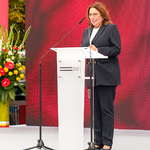Marszałek Małgorzata Kidawa-Błońska przemawia do mikrofonu
