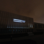 Pokaz iluminacji na budynku Muzeum Pamięci Sybiru