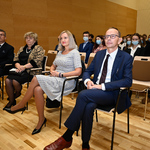 Goście honorowi uroczystości, w pierwszym rzędzie od prawej Zastępca Prezydenta Zbigniew Nikitorowicz oraz radna Joanna Misiuk
