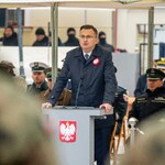 Zastępca prezydenta Rafał Rudnicki przemawia na uroczystości