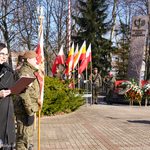 Rzecznik Prezydenta Miasta Białegostoku przemawia do uczestników uroczystości