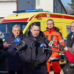 Zastępca prezydenta Przemysław Tuchliński odpowiada na pytania dziennikarzy
