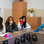 Uczniowie z Ukrainy podczas zajęć