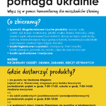 Plakat informacyjny - Białystok pomaga Ukrainie