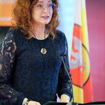 Marta Kosior-Kazberuk –  rektor Politechniki Białostockiej przemawia podczas sesji Rady Miasta