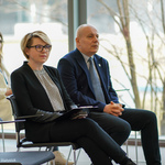 Anna Daszuta-Zalewska – dyrektor BPN-T i Paweł Kramarz – zastępca dyrektora BPN-T podczas wręczenia nagród