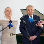 Jolanta Szczygieł-Rogowska dyrektor Galerii im. Sleńdzińskich odpowiada na pytania dziennikarzy