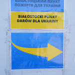 Plakat Białostocki Punkt Darów Dla Ukrainy