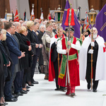 Uczestnicy podczas uroczystości pogrzebowych śp. Karoliny Kaczorowskiej