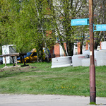 Plac budowy przy ulicy Łomżyńskiej
