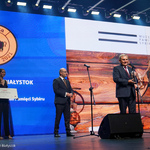 Prezydent Tadeusz Truskolaski dziękuje za nagrodę dla Muzeum Pamięci Sybiru