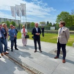 Przewodniczący Rady Miasta Łukasz Prokorym i dyrektor Muzeum Pamięci Sybiru podczas spotkania z przewodniczącymi rad miast