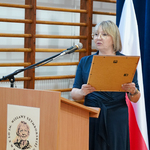 Katarzyna Kisielewska-Martyniuk - wiceprzewodnicząca Rady Miasta przemawia podczas uroczystości
