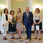 Prezydent Tadeusz Truskolaski z uczestnikami spotkania