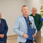 Dyrektor Domu Kultury Śródmieście Wojciech Bokłago odpowiada na pytania dziennikarzy podczas konferencji prasowej