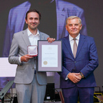 Prezydent Tadeusz Truskolaski wraz z Ryszardem Dolińskim