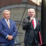 Prezydent Tadeusz Truskolaski wraz z Krzesimirem Dębskim