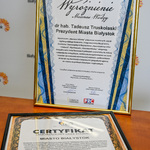 Wyróżnienie dla Prezydenta Tadeusza Truskolaskiego Mecenas Wiedzy