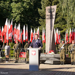 Zastępca prezydenta Przemysław Tuchliński przemawia podczas uroczystości