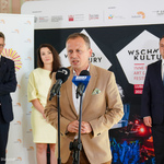Dyrektor Narodowego Centrum Kultury Rafał Wiśniewski zabiera głos na konferencji