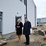 Zastępca prezydenta Przemysław Tuchliński oraz Pani Dyrektor mgr inż. Anna Niczyporuk