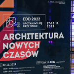 Plakat: ,,Architektura Nowych Czasów