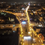 Białystok nocą - zdjęcia z drona
