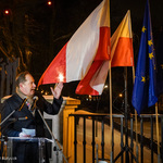 Mark Brzezinski przemawia podczas wydarzenia