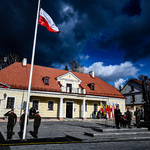Warta honorowa przy pomniku Marszałka Piłsudskiego